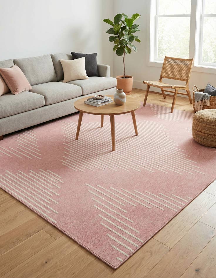 Detail image of 10' x 13' Easy-Clean Modern Indoor / Outdoor Rug