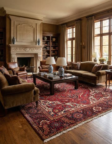 8' 11 x 12' 10 Heriz Rug