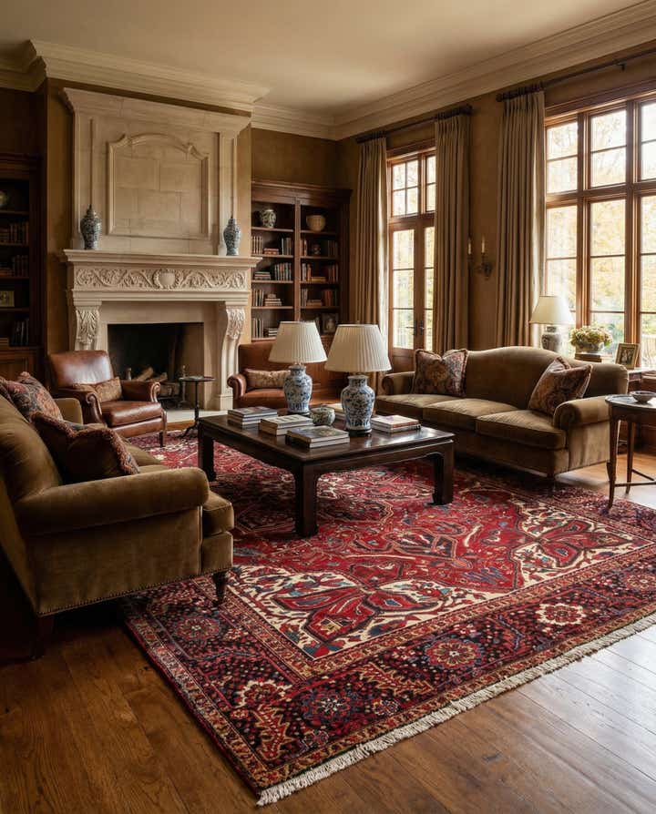 8' 11 x 12' 10 Heriz Rug