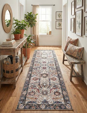 2' 7 x 10' Washable Timeless Runner Rug