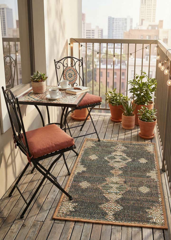 2' x 3' Easy-Clean Baja Indoor / Outdoor Rug
