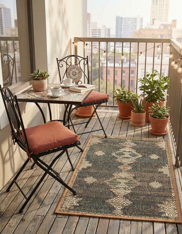 2' x 3' Easy-Clean Baja Indoor / Outdoor Rug