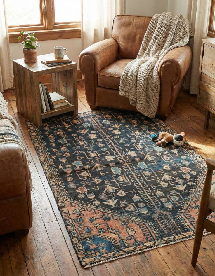 Detail image of 3' x 5' 3  Hand Knotted Ultra Vintage Persian Wool Rug