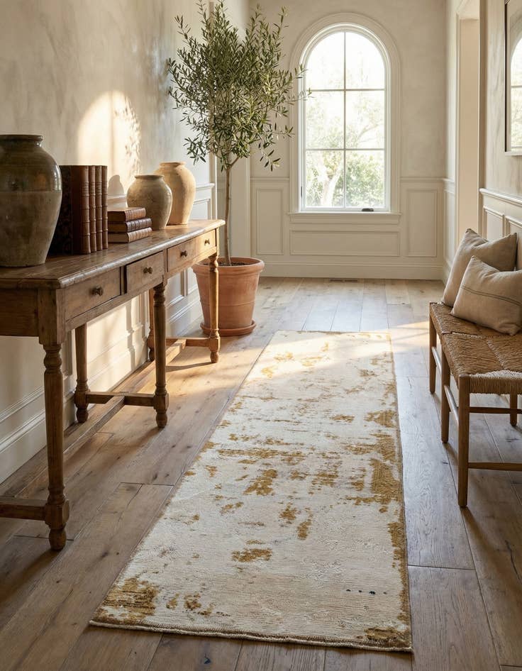 Detail image of 2' 6 x 9' 8  Hand Knotted Ultra Vintage Persian Wool Runner Rug