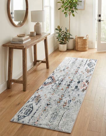 2' x 6' Kamala Washable Runner Rug