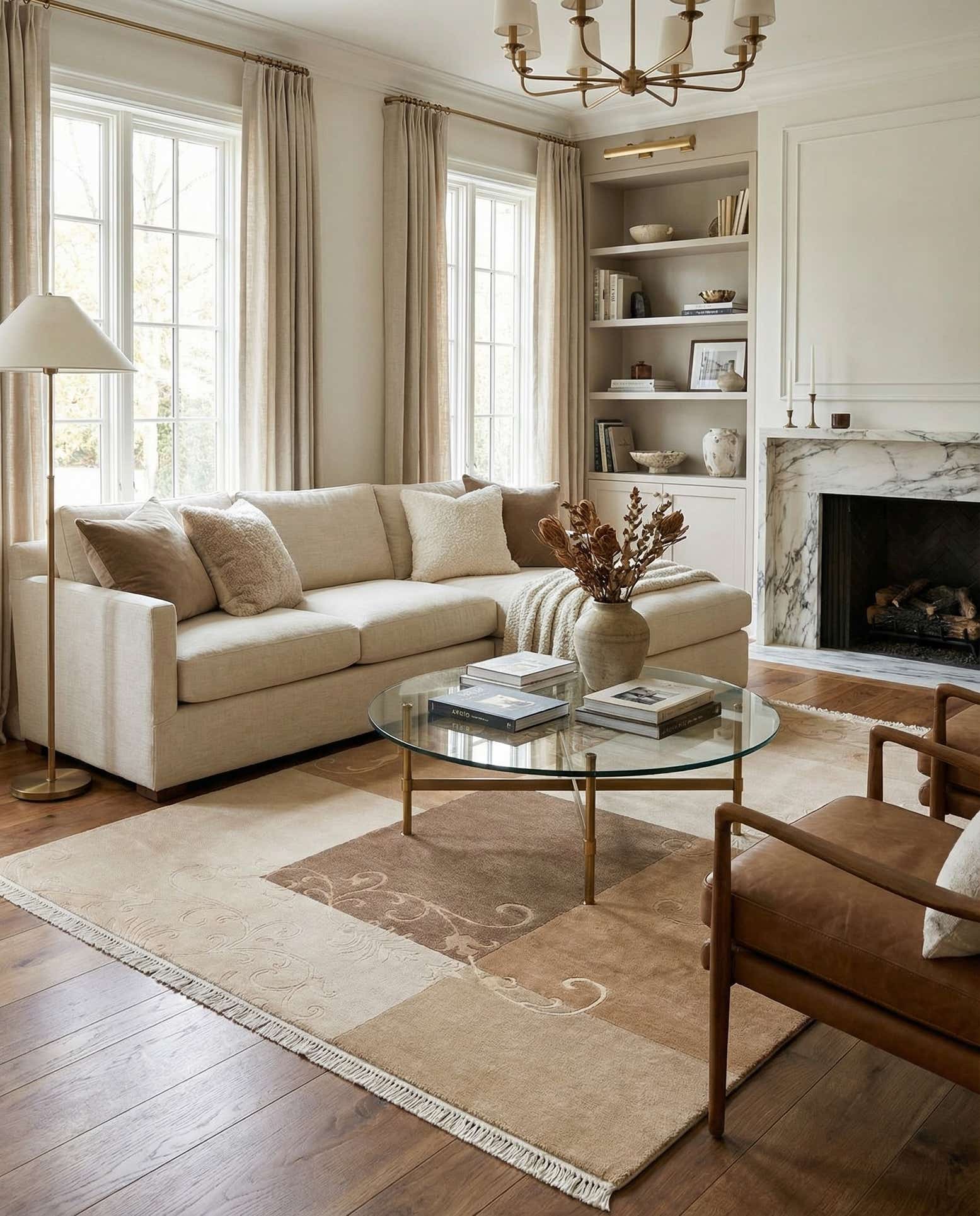 5' 7 x 8' Hand Knotted Darya Wool Rug