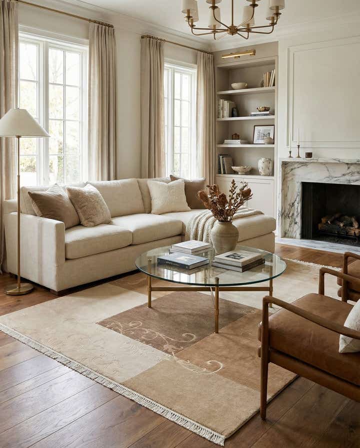 5' 7 x 8' Hand Knotted Darya Wool Rug