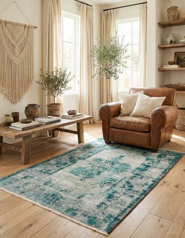 3' x 4' 8 Hand Knotted Ultra Vintage Persian Wool Rug