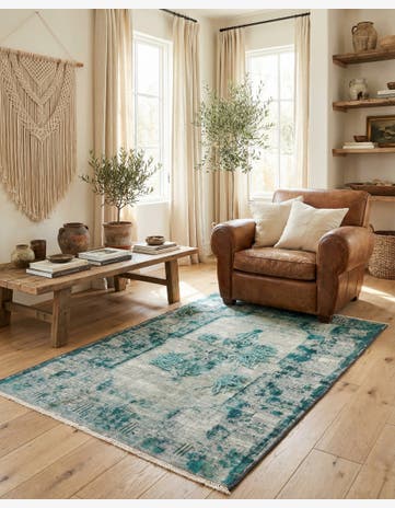3' x 4' 8 Hand Knotted Ultra Vintage Persian Wool Rug