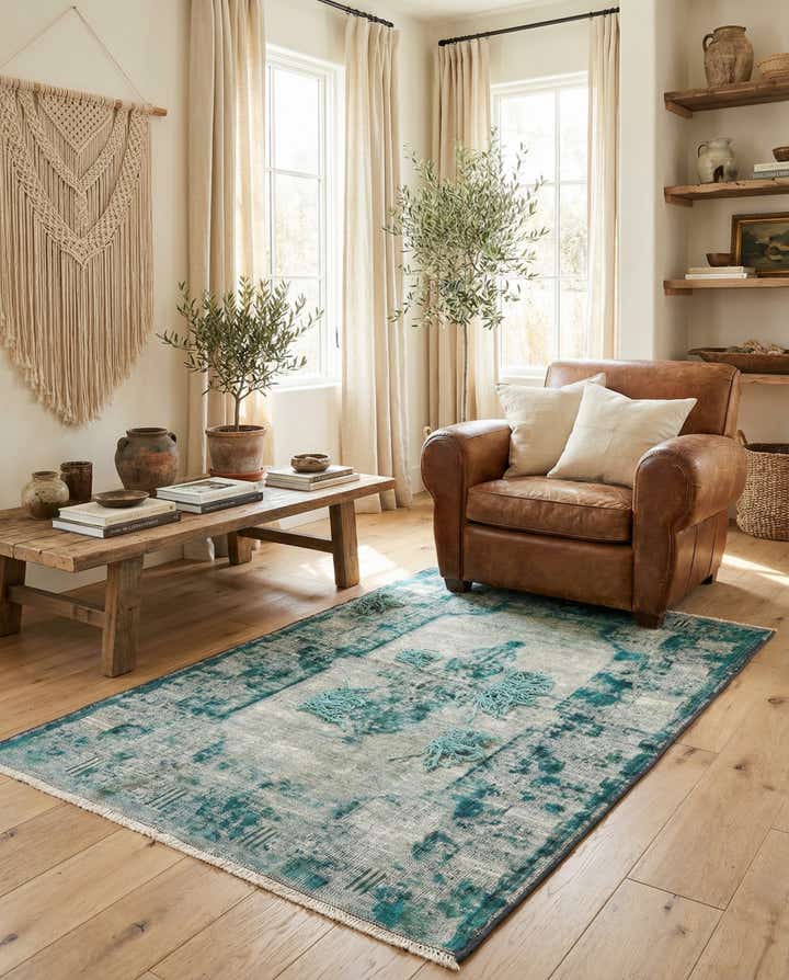 3' x 4' 8 Hand Knotted Ultra Vintage Persian Wool Rug