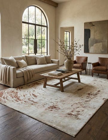 9' x 12' Hand Knotted Ultra Vintage Persian Wool Rug