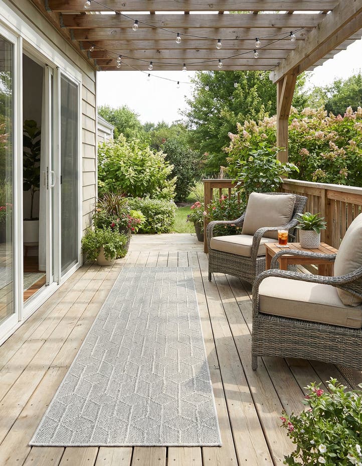 2' 7 x 12' Easy-Clean Lattice Indoor / Outdoo...