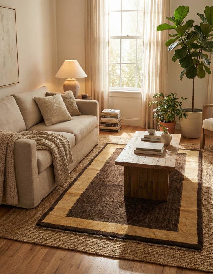 Detail image of 3' x 5' 2  Hand Knotted Modern Ziegler Rug