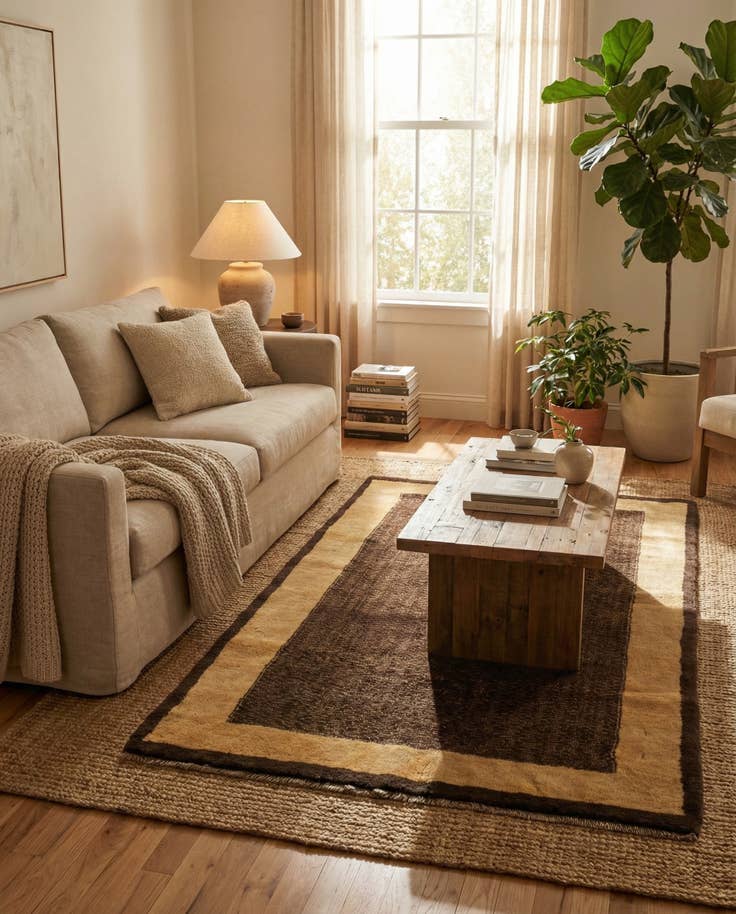 Detail image of 3' x 5' 2 Hand Knotted Modern Ziegler Rug