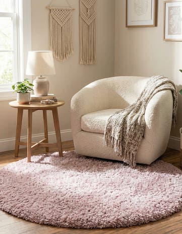 4' x 4' Infinity Shag Round Rug