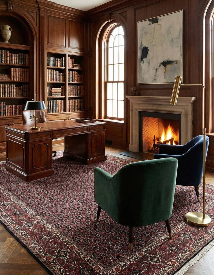 Detail image of  6' 11 x 9' 9 Bidjar Wool Rug