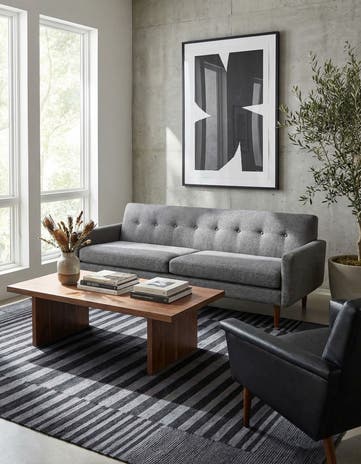 4' 4 x 5' 9 Hand Woven Kilim Modern Wool Rug