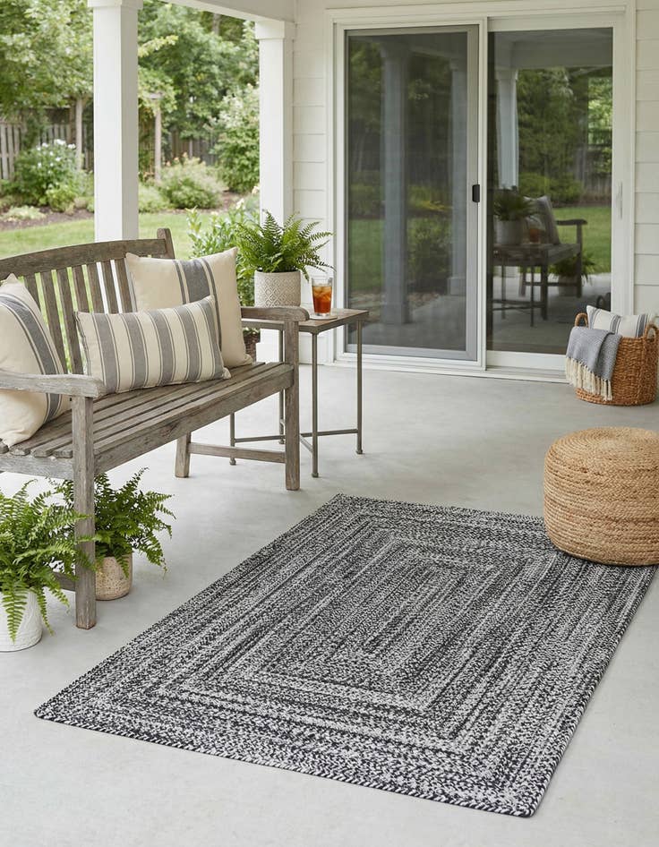 Detail image of 4' 1 x 6' 1  Hand Woven Eco Verse   Washable Indoor / Outdoor Rug