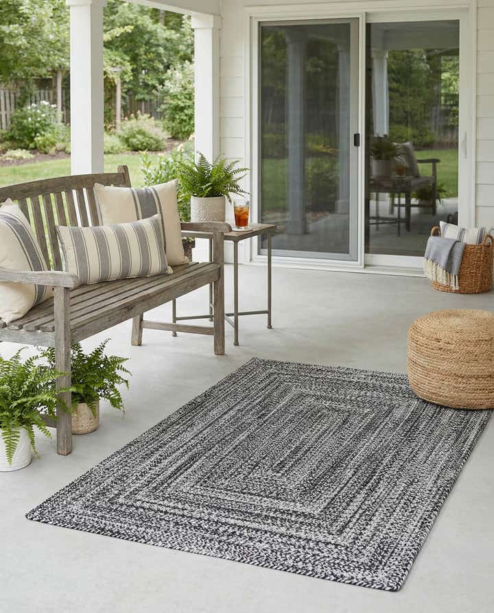 4' 1 x 6' 1 Easy-Clean Eco Verse Washable Indoor / Outdoor Rug