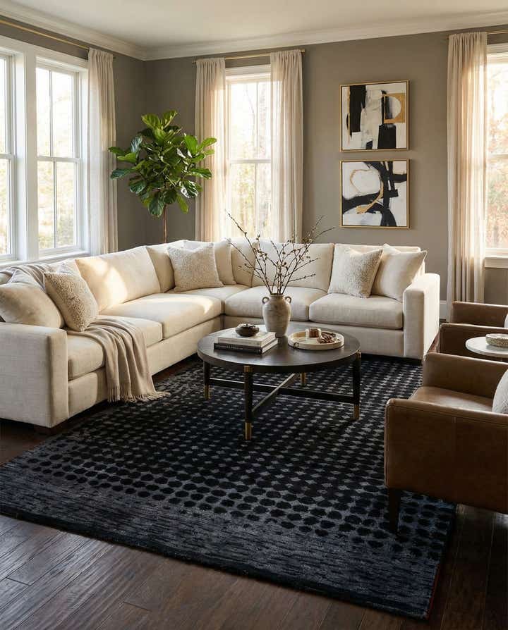 6' x 10' Hand Knotted Darya Wool Rug