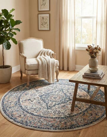 5' 2 x 5' 2 Lola Round Rug