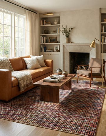 5' 9 x 9' Hand Knotted Darya Wool Rug