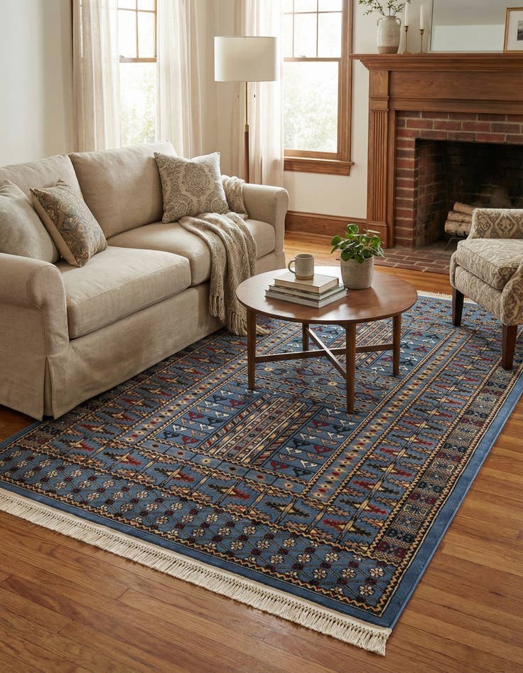 Detail image of 5' 3 x 8' Bokhara Rug