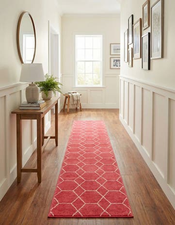2' x 13' Lattice Frieze Runner Rug