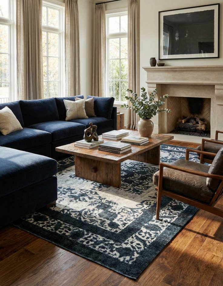 Detail image of 9' 1 x 12' 4  Hand Knotted Ultra Vintage Persian Wool Rug