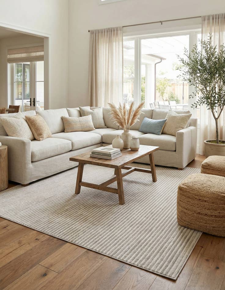 Detail image of 10' x 10'  Washable Sabrina Soto Indoor / Outdoor Square Rug