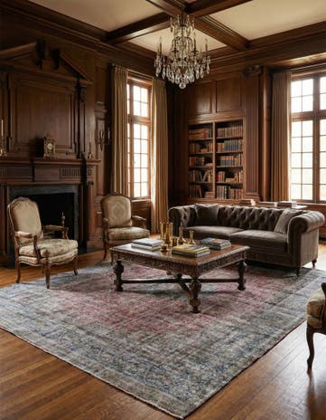 9' 10 x 13' 2 Vintage Royal Wool Rug