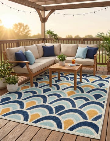 6' x 9' Easy-Clean Belize Indoor / Outdoor Rug