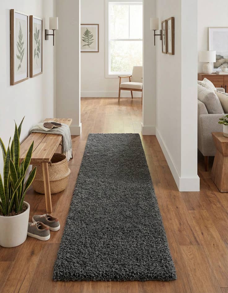 Detail image of 2' 7 x 16' 5 Zermatt Shag Runner Rug