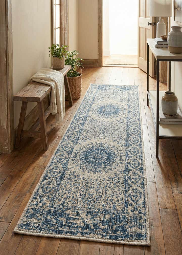 2' x 6' Easy-Clean Traditional Indoor / Outdoor Runner Rug