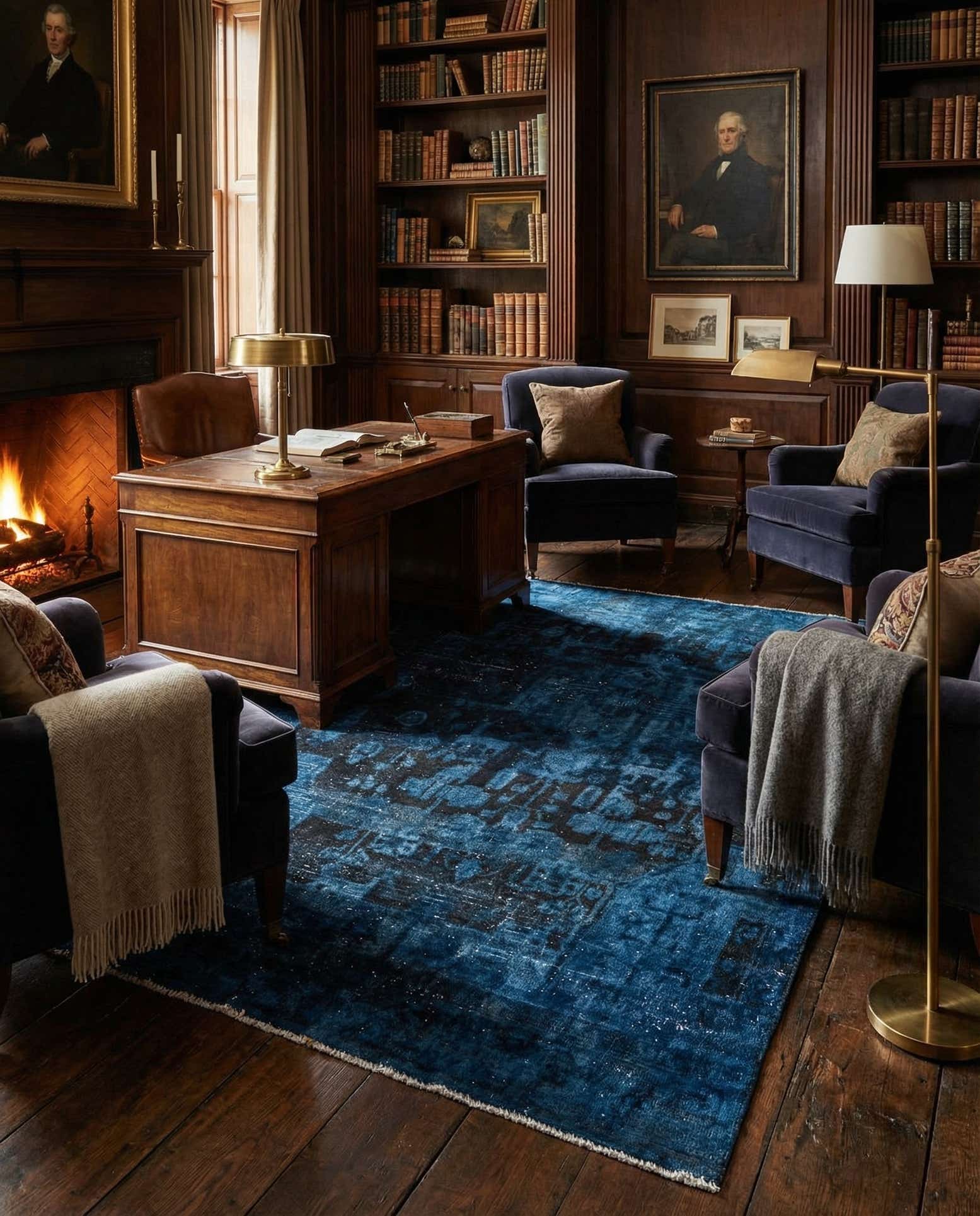 5' 1 x 7' 2 Hand Knotted Ultra Vintage Persian Wool Rug