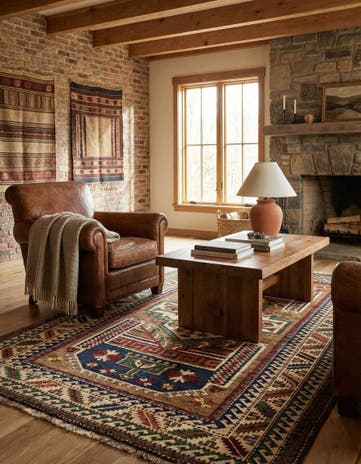 4' 4 x 6' 6 Hand Knotted Kars Wool Rug