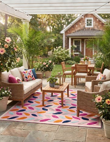 9' x 12' Easy-Clean Aruba Indoor / Outdoor Rug