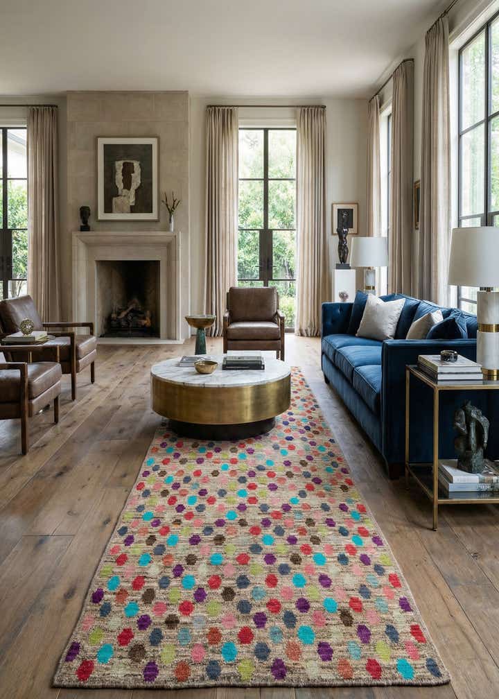 5' 4 x 15' 7 Hand Knotted Darya Wool Runner Rug
