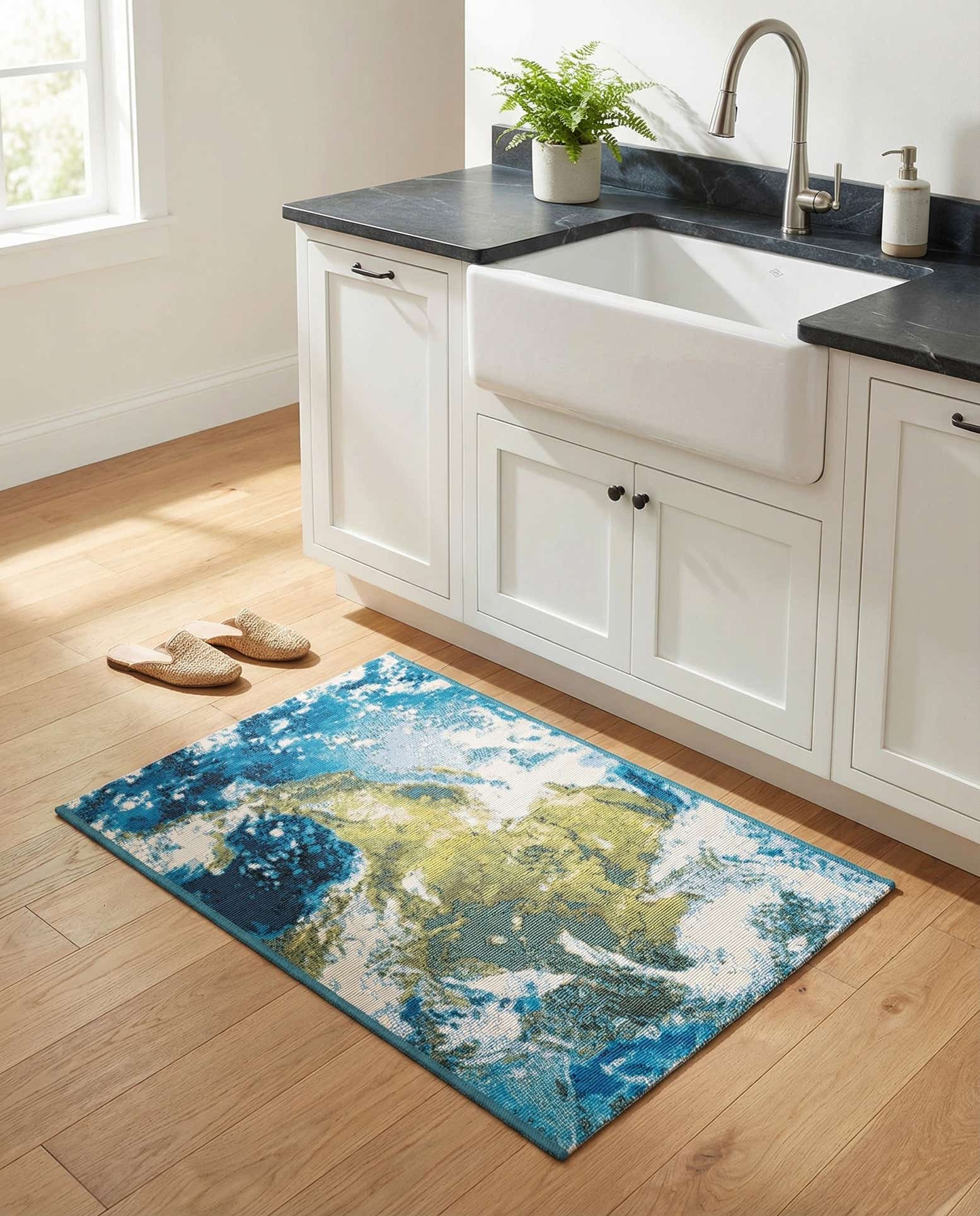 2' x 3' 1 Easy-Clean Modern Indoor / Outdoor Rug