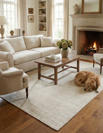 7' 1 x 10' Hand Woven Jill Zarin English Manor Farmhouse Wool Rug