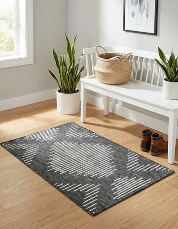 2' x 3' Easy-Clean Modern Indoor / Outdoor Rug