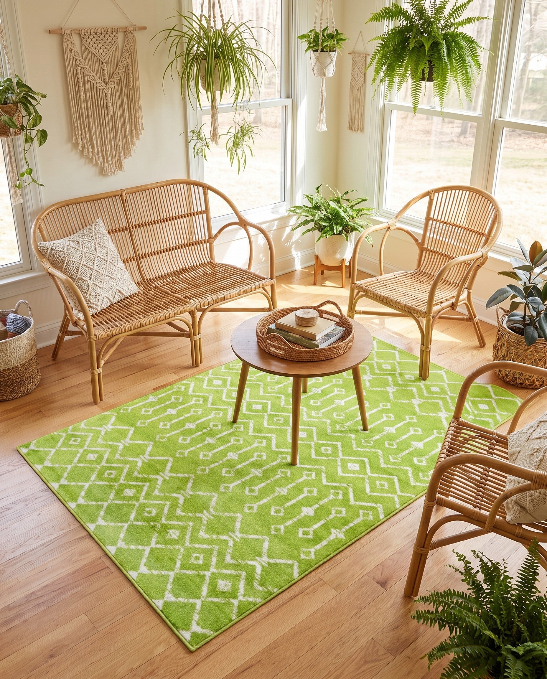 4' x 6' Kasbah Trellis Rug