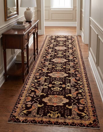 2' 9 x 9' 8 Hand Knotted Peshawar Ziegler Runner Rug