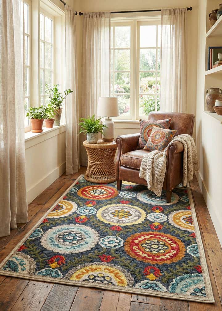 4' x 6' Easy-Clean Casablanca Indoor / Outdoor Rug
