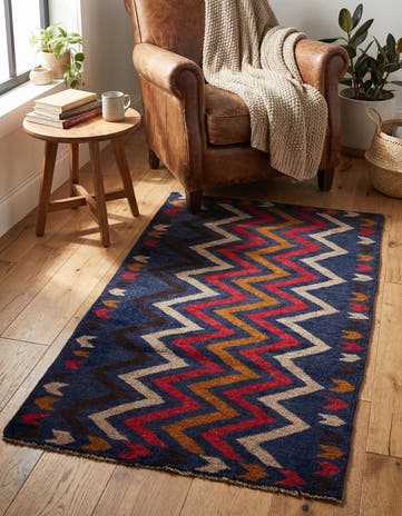2' 8 x 4' 9 Hand Knotted Balouch Persian Wool Rug