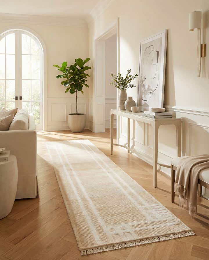 2' 8 x 9' 5 Hand Knotted Darya Wool Runner Rug