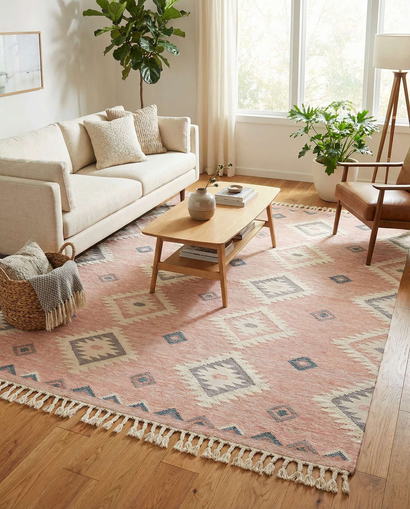9' x 12' 2 Hand Woven Arizona Wool Rug