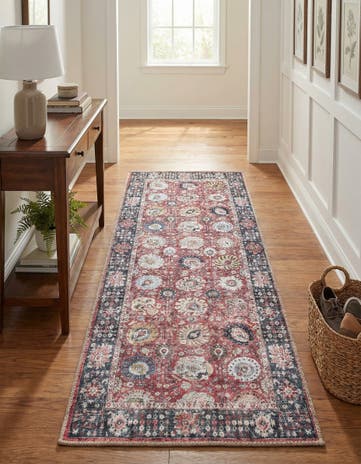 2' x 5' 1 Washable Timeless Runner Rug