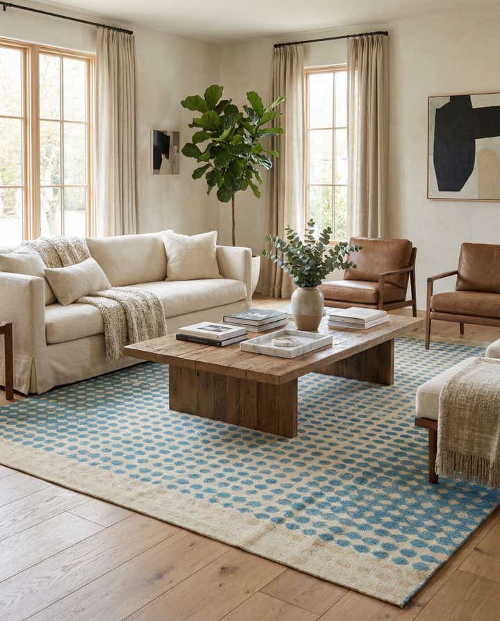 8' x 10' Hand Knotted Darya Wool Rug