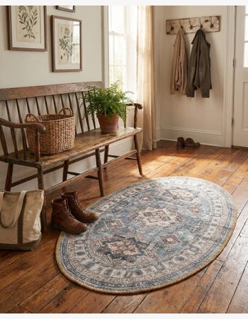2' x 3' 1 Washable Timeless Oval Rug